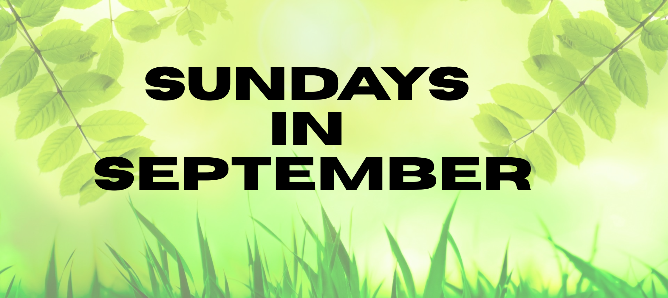 banner of September Sundays